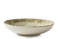 Porcelánový béžový hlboký tanier