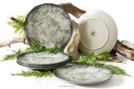 Porcelánový tanier boho green 6 ks.