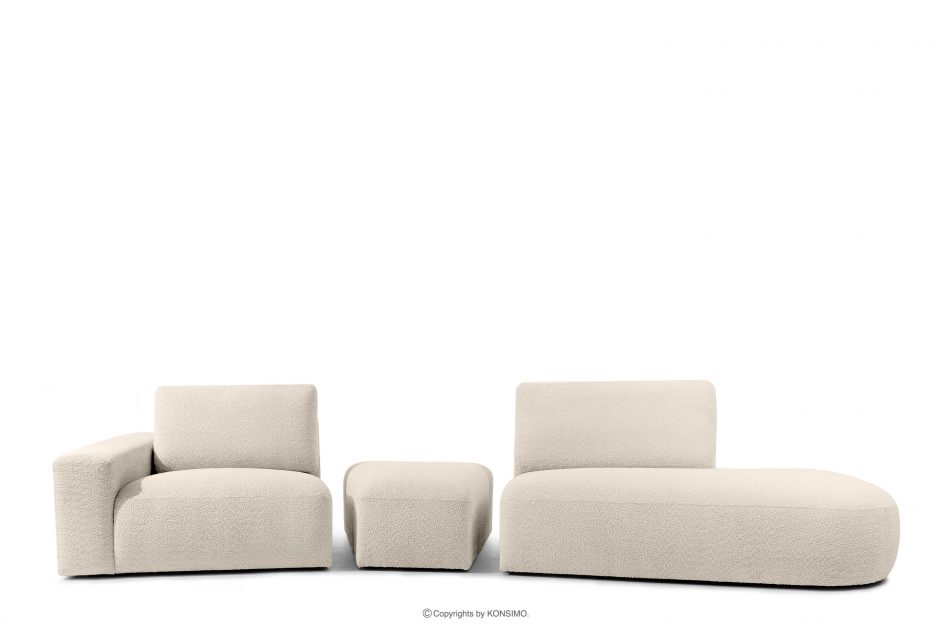 ZUCCO Organická modulová pohovka boucle svetlá béžová svetlo béžová - obrázok 4