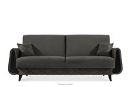 Rozkladacia pohovka velúr elegantná antracitová