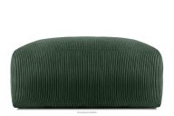 Boho manšestrová látka puf tmavozelená