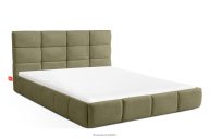 Posteľ 160 cm z látky boucle zelená
