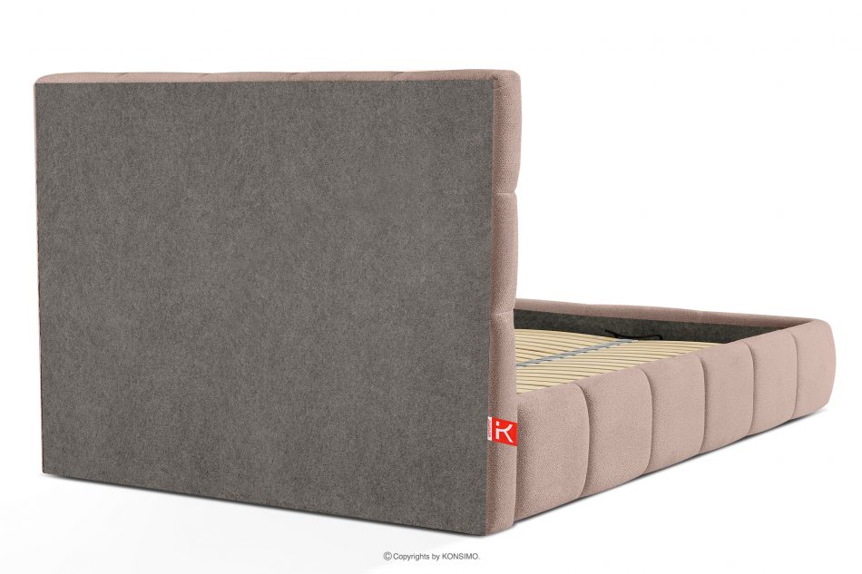 ALTOS Posteľ 160 cm z látky boucle ružová ružová - obrázok 5