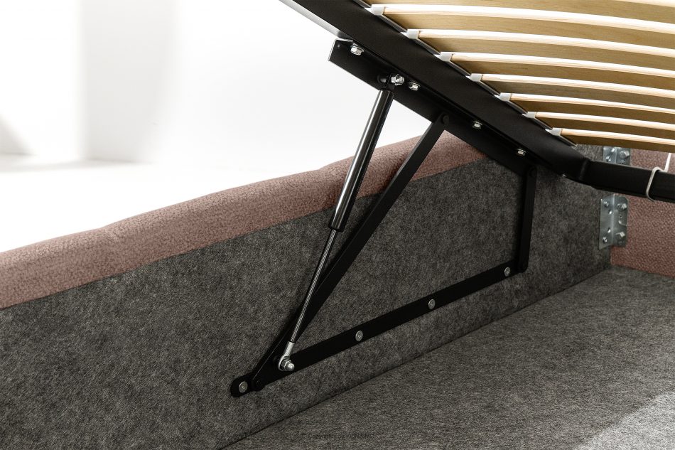 ALTOS Posteľ 160 cm z látky boucle ružová ružová - obrázok 14