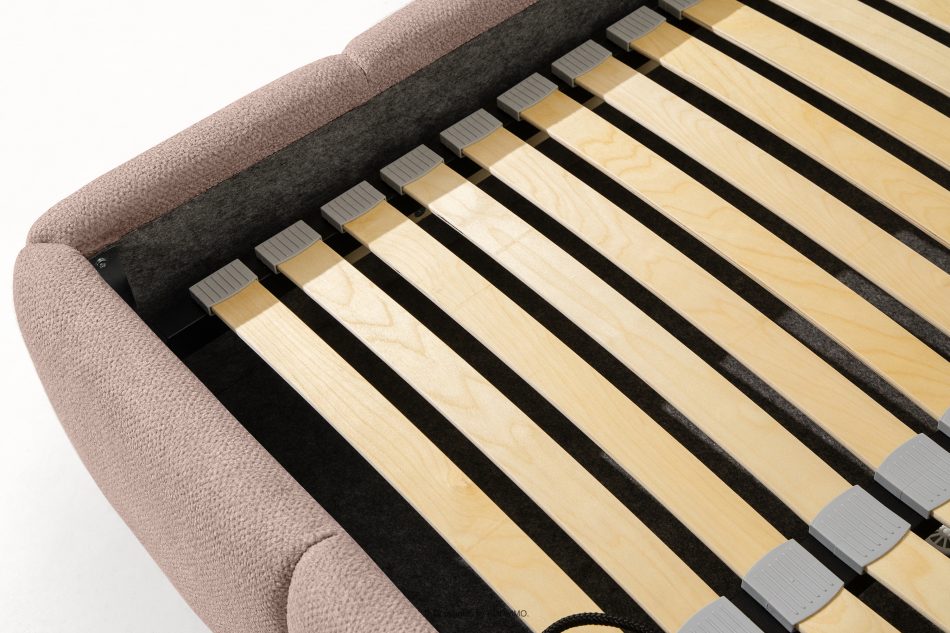 ALTOS Posteľ 160 cm z látky boucle ružová ružová - obrázok 15