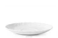 Porcelánová šálka na kávu s podšálkou biela