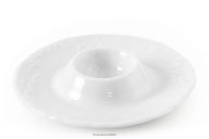 Šálka na vajcia z bieleho porcelánu