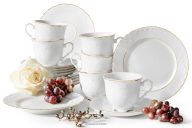 Porcelánový kávový servis gold line pre 6 osôb (18 ks.)