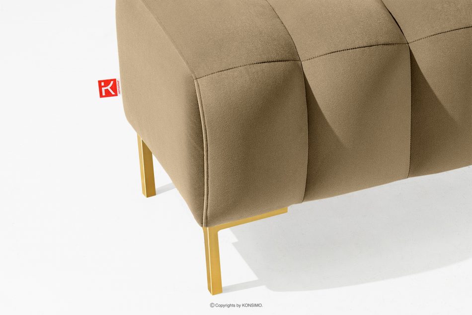 PECCO II Zlatý puf na vysokých nohách elegantný béžový béžová - obrázok 3