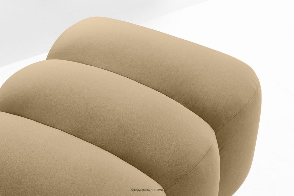 PECCO II Zlatý puf na vysokých nohách elegantný béžový béžová - obrázok 4