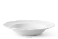 Klasický hlboký porcelánový tanier biely