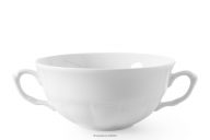 Klasická porcelánová polievková miska biela