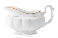 Nádoba na omáčku Classic z porcelánu biela/zlatá línia