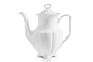 Klasická porcelánová kanvica biela