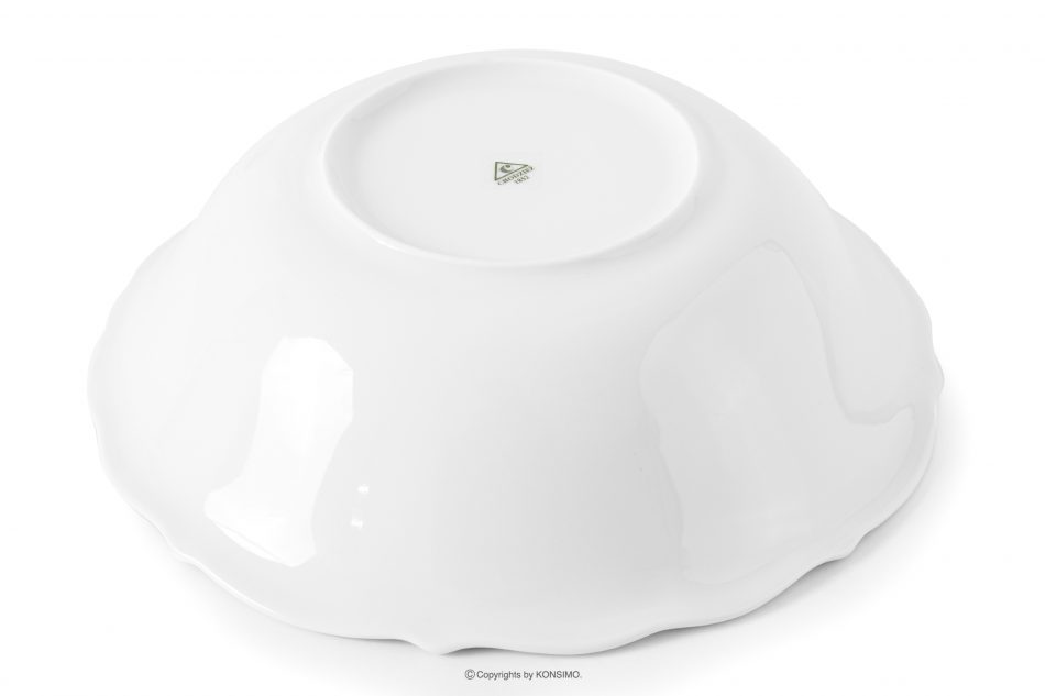 CHODZIEZ MARIA TERESA Klasická porcelánová miska biela/zlatá línia biela/zlatá - obrázok 4