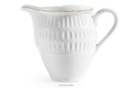 Smetanka z porcelánu zlatá línia