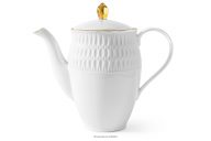 Porcelánová čajová kanvica zlatá línia