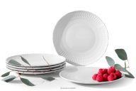 Porcelánový dezertný tanier biely 6 ks.