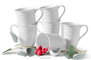 CMIELOW SOFIA, https://konsimo.sk/kolekcie/cmielow-sofia/ Porcelánový hrnček biely 6 ks. biela - obrázok