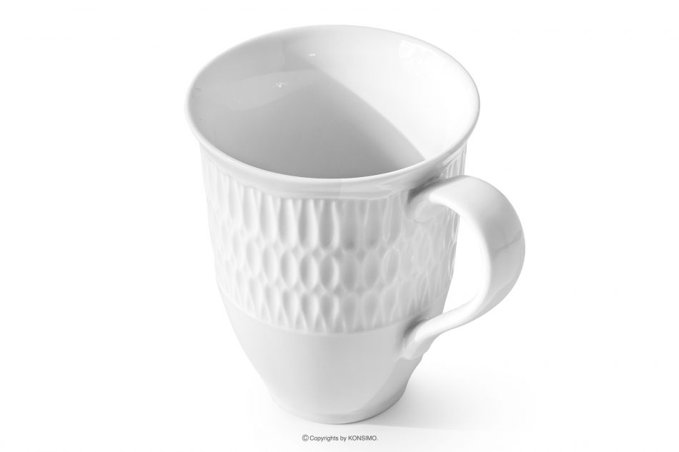 CMIELOW SOFIA Porcelánový hrnček biely 6 ks. biela - obrázok 3