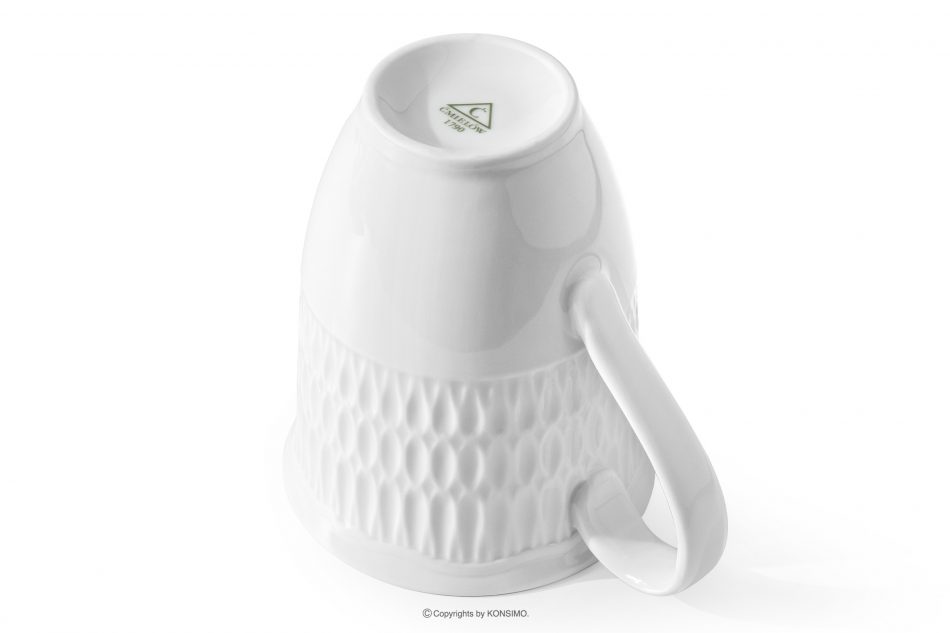 CMIELOW SOFIA Porcelánový hrnček biely 6 ks. biela - obrázok 4