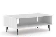 biely konferenčný stolík na trecích nohách