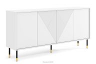 Elegantná veľká komoda do obývačky biela