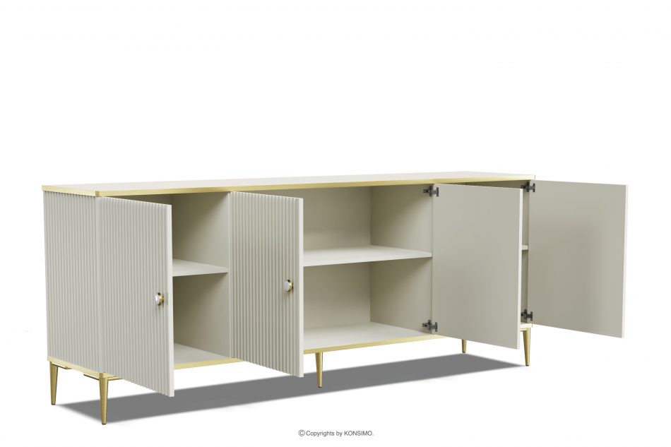 EBIS Veľká široká komoda glamour krém krém - obrázok 2