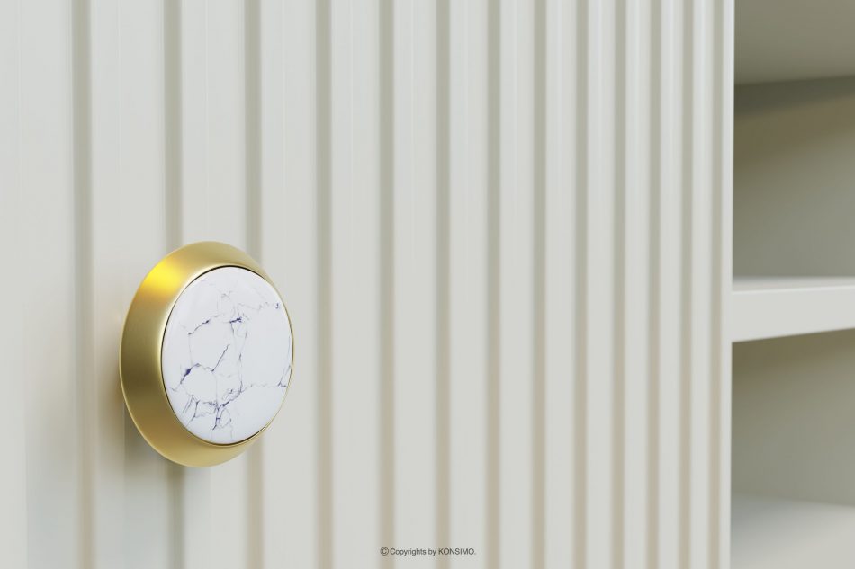 EBIS Veľká široká komoda glamour krém krém - obrázok 3