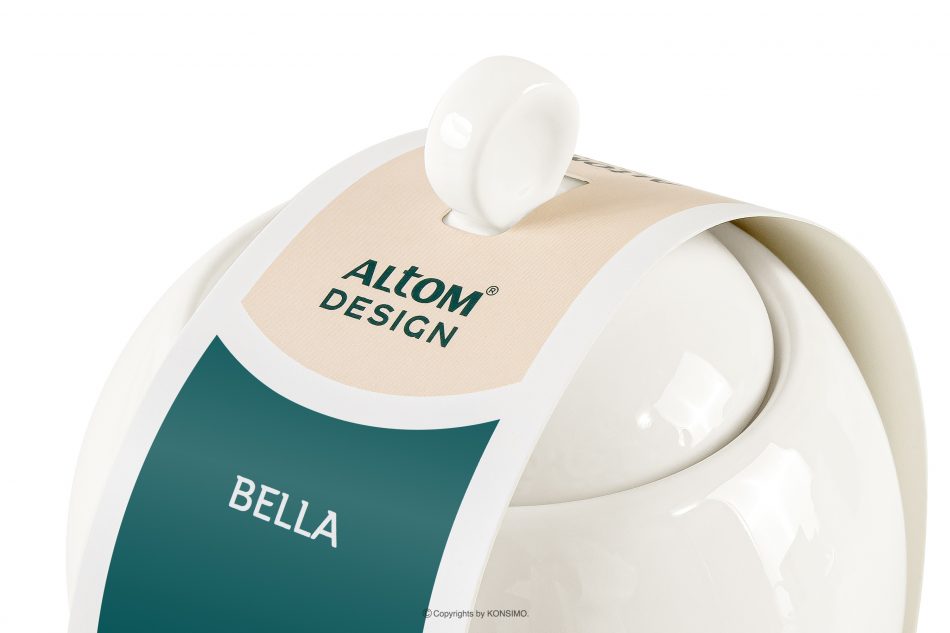 AD BELLA Cukornička z tvrdého porcelánu ecru ecru - obrázok 4