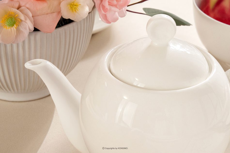 AD BELLA Čajová kanvica z tvrdého porcelánu Ecru ecru - obrázok 3