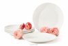 AD BELLA Jedálenský tanier z tvrdého porcelánu 6 ks ecru ecru - obrázok 1
