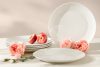 AD BELLA Jedálenský tanier z tvrdého porcelánu 6 ks ecru ecru - obrázok 2