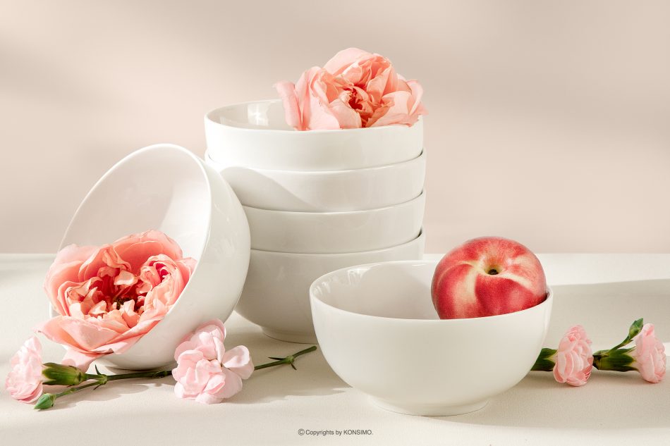 AD BELLA Misa z tvrdého porcelánu 6 ks ecru ecru - obrázok 1