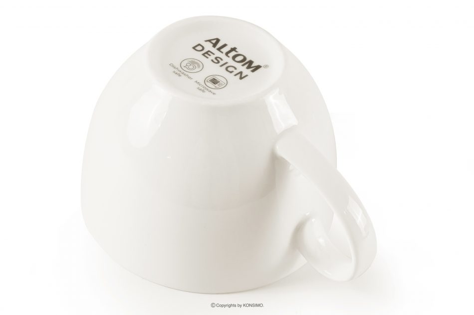 AD BELLA Šálka na kávu s podšálkou tvrdý porcelán 6 ks ecru ecru - obrázok 4