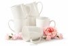 AD BELLA Hrnček z tvrdého porcelánu 6 ks ecru ecru - obrázok 1