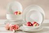 AD BELLA Jedálenská súprava tvrdý porcelán 6 osôb (18 ks) ecru ecru - obrázok 2