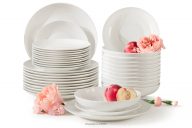 Jedálenská súprava tvrdý porcelán 12 osôb (36 ks) ecru