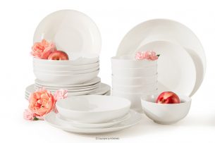 AD BELLA, https://konsimo.sk/kolekcie/ad-bella/ Jedálenská súprava z tvrdého porcelánu 6 osôb (24 ks) ecru ecru - obrázok