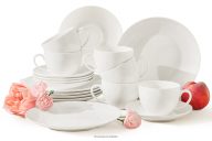 Kávová súprava z tvrdého porcelánu 6 osôb (18 ks) ecru