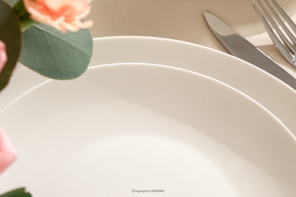 AD BELLA Čajová súprava z tvrdého porcelánu 6 osôb (14 ks) ecru ecru - obrázok 10