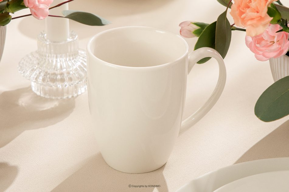 AD BELLA Čajová súprava z tvrdého porcelánu 6 osôb (14 ks) ecru ecru - obrázok 11
