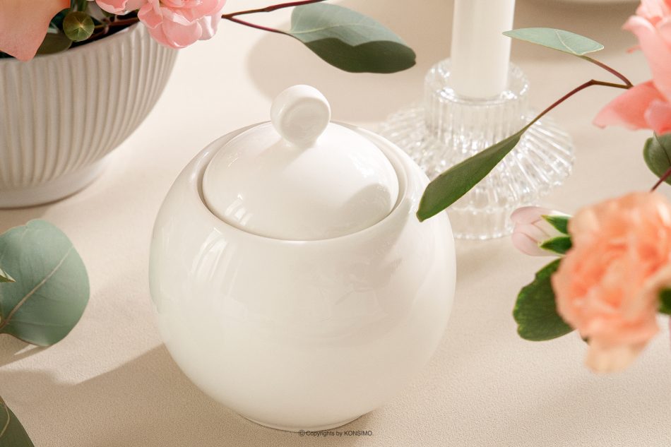 AD BELLA Čajová súprava z tvrdého porcelánu 6 osôb (14 ks) ecru ecru - obrázok 12