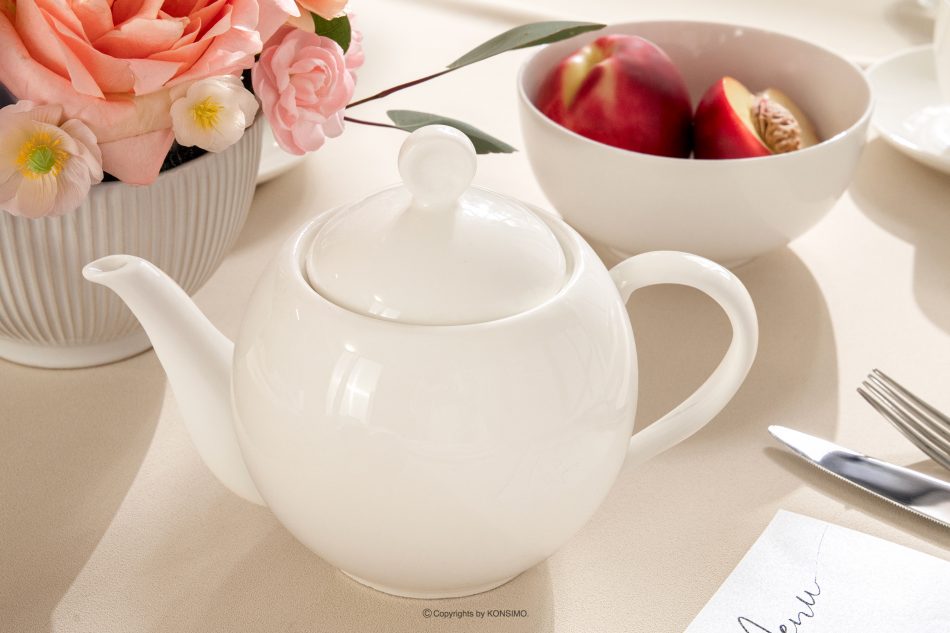 AD BELLA Čajová súprava z tvrdého porcelánu 6 osôb (14 ks) ecru ecru - obrázok 13