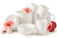 Raňajková súprava z tvrdého porcelánu 6 osôb (12 ks) ecru