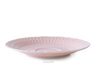 Porcelánový hrnček s podšálkou ružovej farby