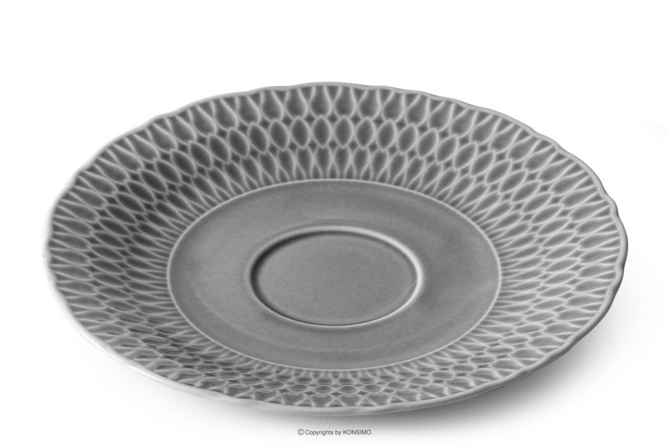 CMIELOW SOFIA Kávová súprava 6 osob (18 ks) porcelánová sivá šedá - obrázok 5