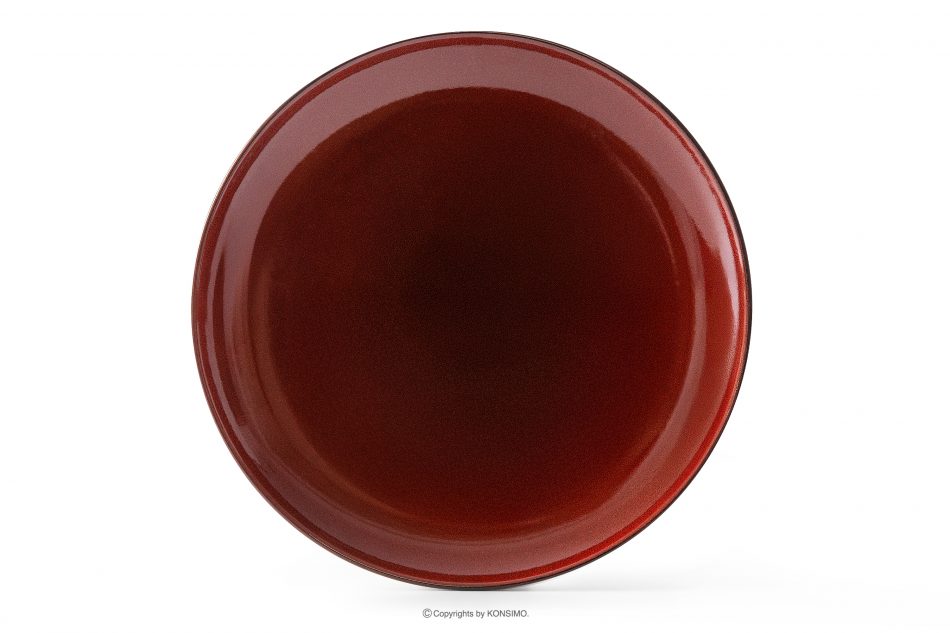 GAMBIA Jedálenský tanier keramická / reaktívna glazúra červený/čierny lesk 6 ks. červený/čierny lesk - obrázok 5