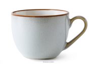 Šálka na espresso keramická/reaktívna glazúra šedá/modrá/biela