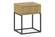 Nočný stolík so zásuvkou moderný dub artisan